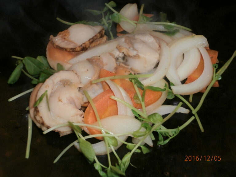 ホタテバター焼き Hotate butter (Stir fried scallops with butter)